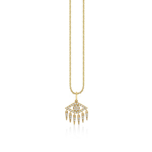 Gold & Diamond Eye Fringe Charm - Sydney Evan Fine Jewelry