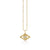 Gold & Diamond Fluted Eye Charm