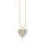 Gold & Diamond Large Cocktail Heart Charm