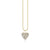 Gold & Diamond Small Cocktail Heart Charm