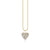 Gold & Diamond Small Cocktail Heart Charm