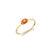 Gold & Diamond Tiny Carved Stone Evil Eye Ring