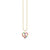 Gold & Rainbow Small Peace Heart Charm