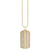 Men's Collection Gold & Diamond Medium Dog Tag Charm