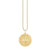 Gold & Diamond Eye Luck with Rays Coin Charm