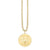 Gold & Diamond Eye Coin Charm