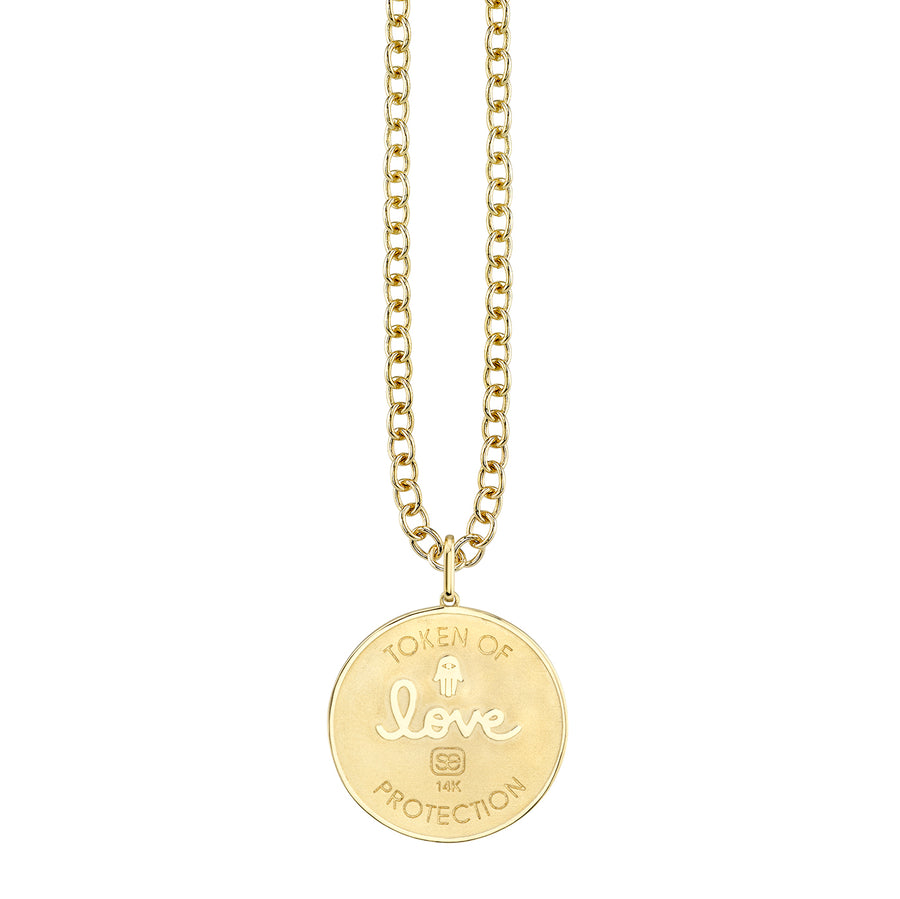 Gold & Diamond Eye Coin Charm - Sydney Evan Fine Jewelry