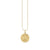 Gold Diamond & Turquoise Eye with Rays Coin Charm