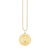 Gold & Diamond Eye Coin Charm