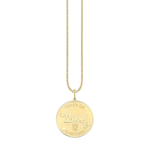 Gold & Diamond Sunset Coin Charm