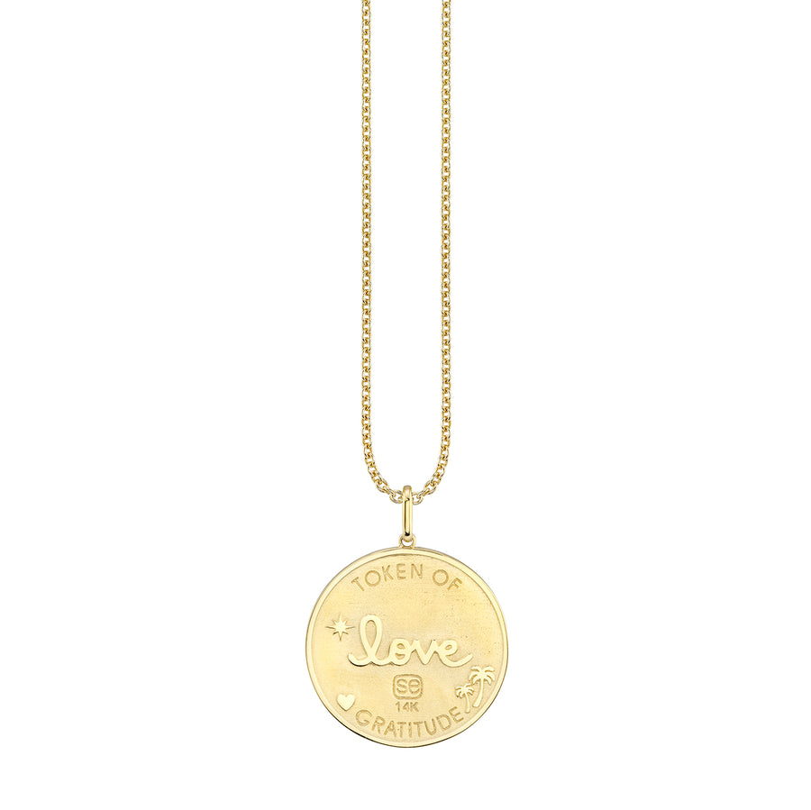 Gold & Diamond Sunset Coin Charm - Sydney Evan Fine Jewelry