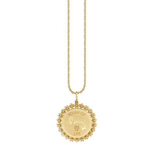 Gold & Diamond Bee Coin Charm