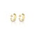 Gold & Diamond Icon Huggie Hoops