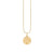 Gold & Diamond Aquarius Zodiac Medallion