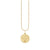 Gold & Diamond Pisces Zodiac Medallion