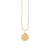 Gold & Diamond Leo Zodiac Medallion