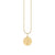 Gold & Diamond Capricorn Zodiac Medallion