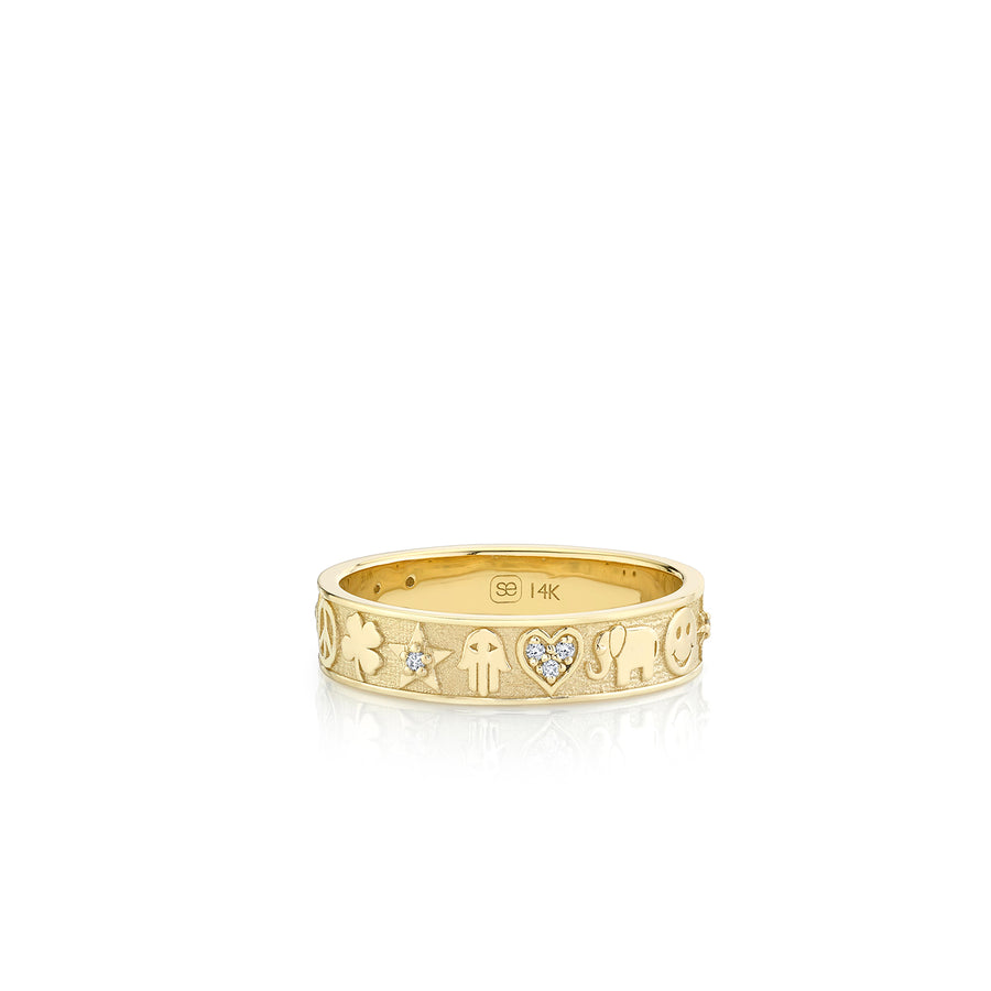 Shop Sydney Evan 14k Gold & Diamond Small Icon Ring
