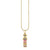 Gold & Multicolor Gemstone Sol Doll Charm