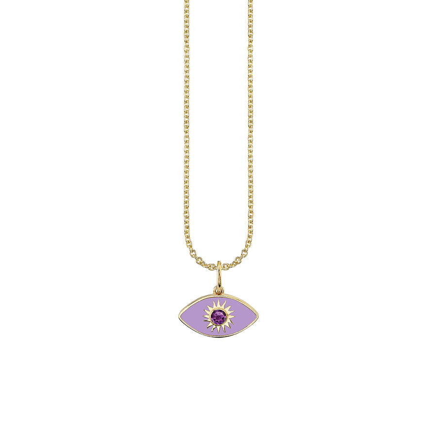 Gold & Enamel Sunburst Eye Charm - Sydney Evan Fine Jewelry