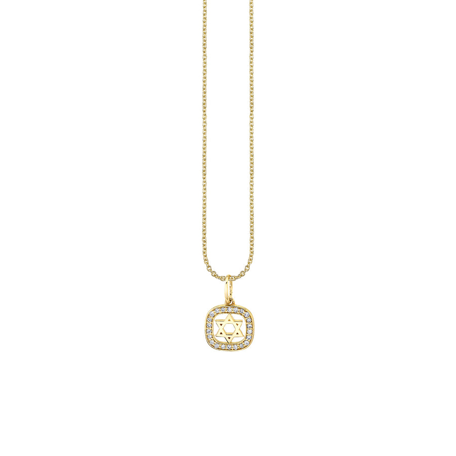 Gold & Diamond Star Of David Open Icon Necklace - Sydney Evan Fine Jewelry