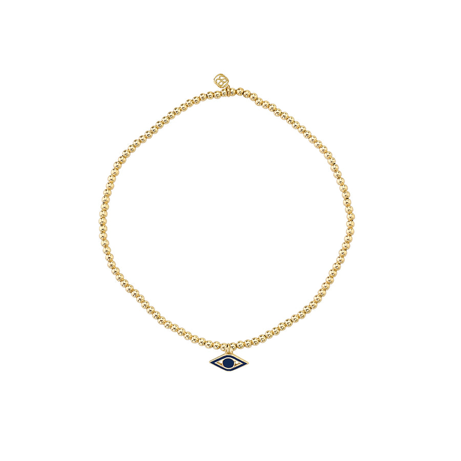 Gold & Enamel Tiny Evil Eye on Gold Beads - Sydney Evan Fine Jewelry