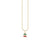 Kids Collection Gold & Enamel Mini Cherry Charm Necklace