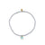 Kids Collection Gold & Enamel Chai on White Gold Beads