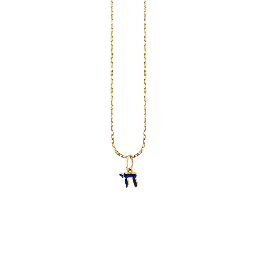 Kids Collection Gold & Enamel Mini Chai Charm Necklace - Sydney Evan Fine Jewelry