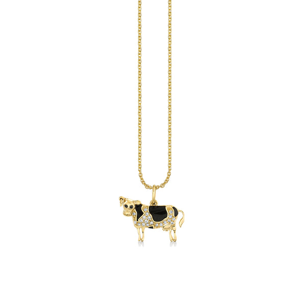 Sydney Evan Shop Sydney Evan 14K Gold Diamond Bessie Cow Charm Charm Only