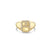 Gold & Diamond Small Rectangular Tricon Signet Ring