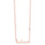 Gold Plated Sterling Silver Believe Necklace with Bezel Set Diamond