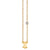 Gold Plated Sterling Silver Zodiac Necklace with Bezel Set Diamond