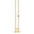 Gold Plated Sterling Silver Zodiac Necklace with Bezel Set Diamond
