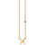 Gold Plated Sterling Silver Zodiac Necklace with Bezel Set Diamond