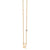 Gold Plated Sterling Silver Zodiac Necklace with Bezel Set Diamond