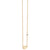 Gold Plated Sterling Silver Zodiac Necklace with Bezel Set Diamond