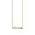 Gold & Diamond Small Custom Script Bee Icon Necklace