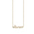 Gold & Diamond Small Custom Script Heart Icon Necklace