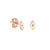 Gold Plated Sterling Silver Eye Stud Earrings