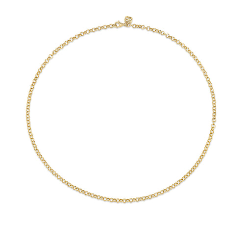 14k Gold Small Rolo Chain