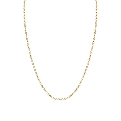 14k Gold Tiny Oval Link Chain