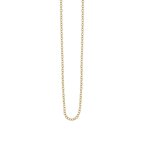 14k Gold Tiny Oval Link Chain