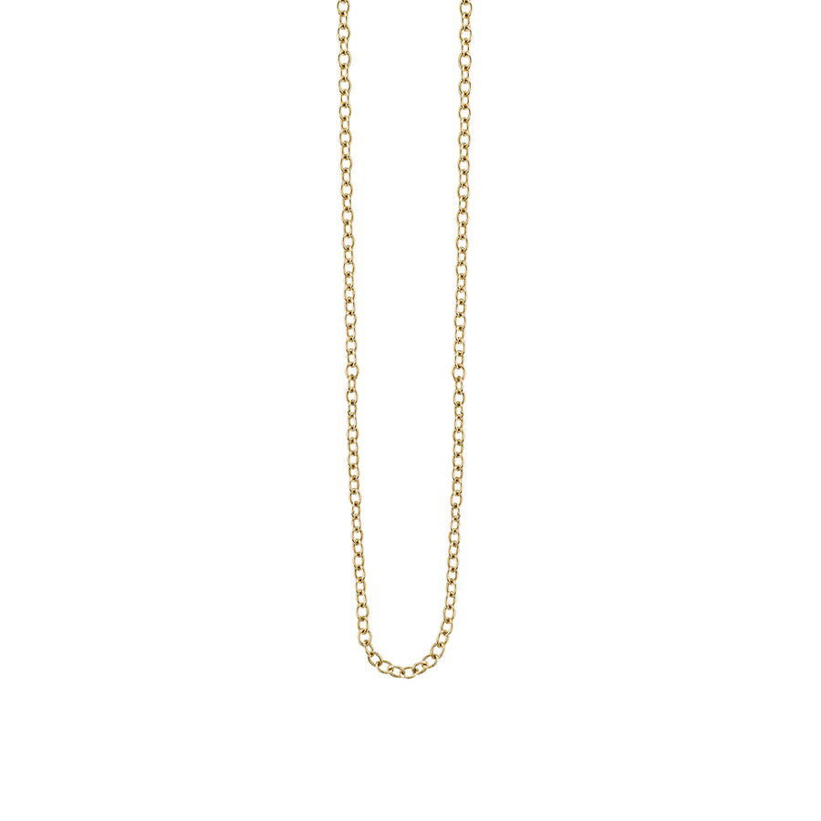 14k Gold Tiny Oval Link Chain - Sydney Evan Fine Jewelry