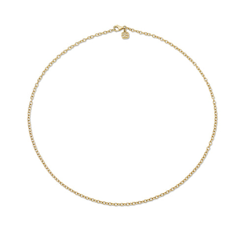 14k Gold Tiny Oval Link Chain