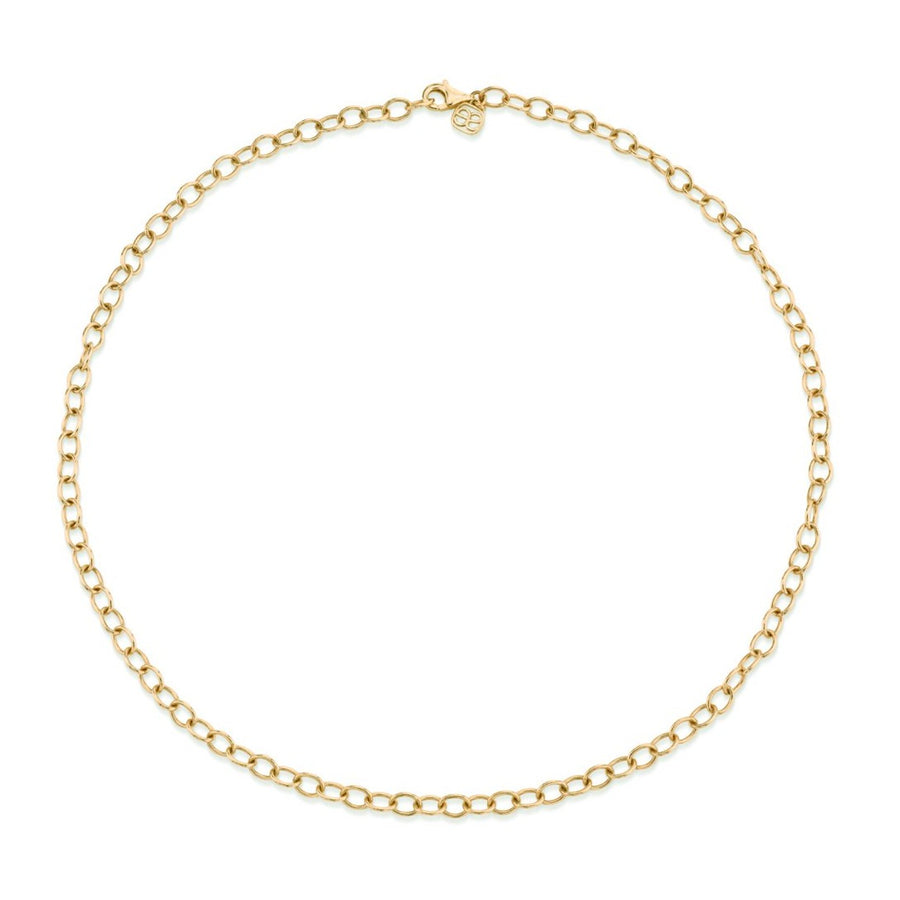 14k Gold Oval Cable Chain - Sydney Evan Fine Jewelry