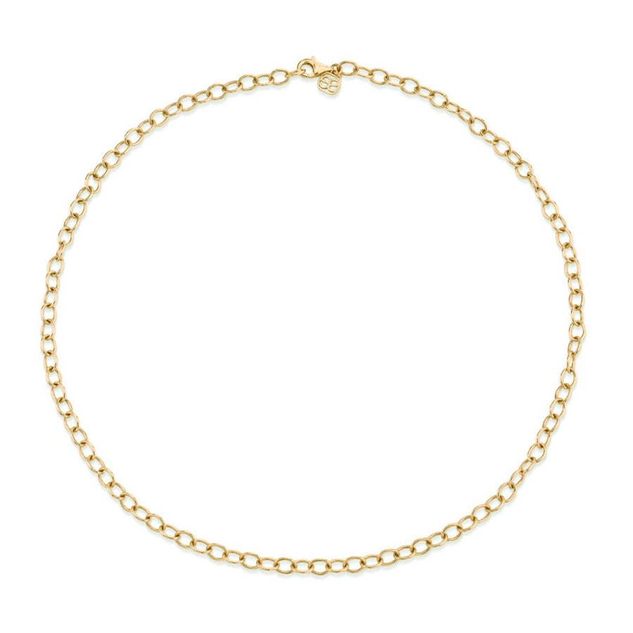 14k Gold Oval Cable Chain - Sydney Evan Fine Jewelry