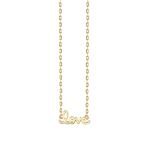 Pure Gold Tiny Love Necklace