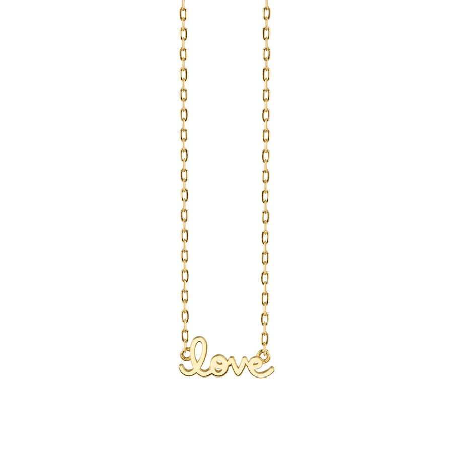 Kids Collection Pure Gold Tiny Love Necklace - Sydney Evan Fine Jewelry