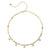 Gold & Diamond Multi Bezel Eye Charm Necklace on African Opal